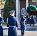 Modified Military Funeral Honors with Funeral Escort are Conducted for U.S. Air Force. Lt. Col. Bruce Burns in Section 82