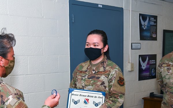 JPPSO Airman receives BTZ promotion