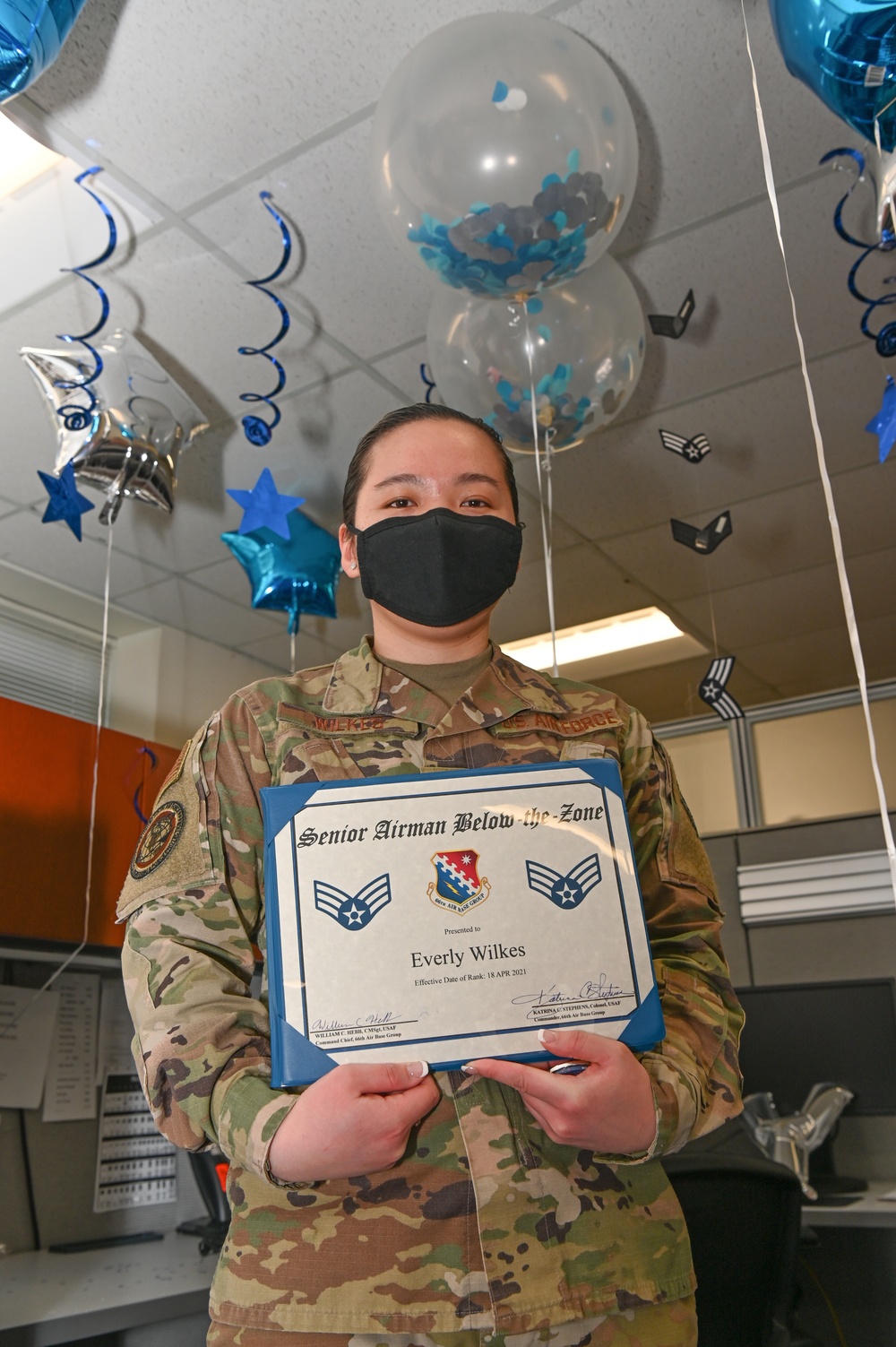 JPPSO Airman receives BTZ promotion