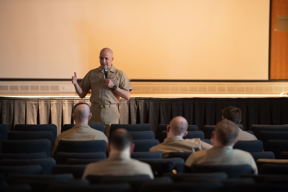 MCPON speaks with USNA Chiefs