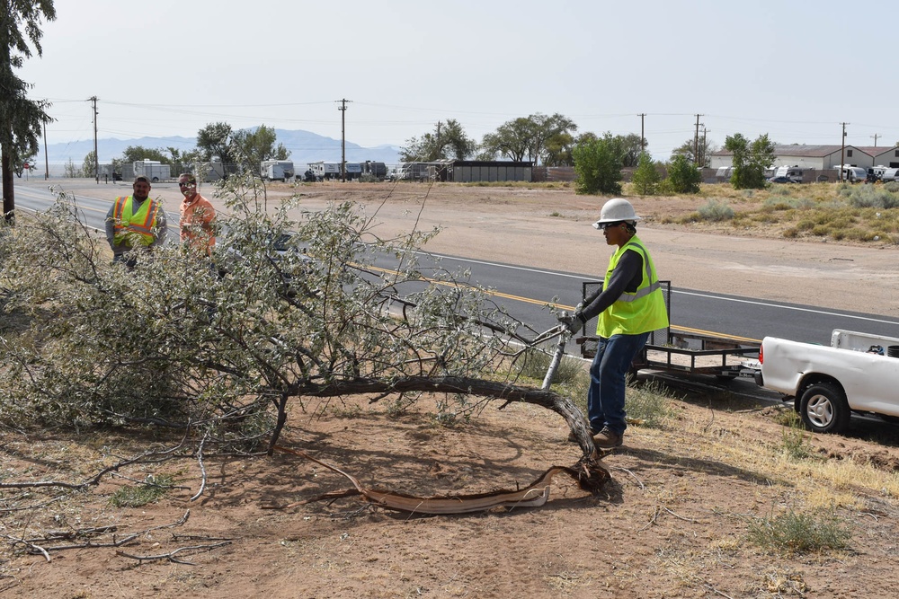 Hill AFB personnel work around the clock for storm cleanup