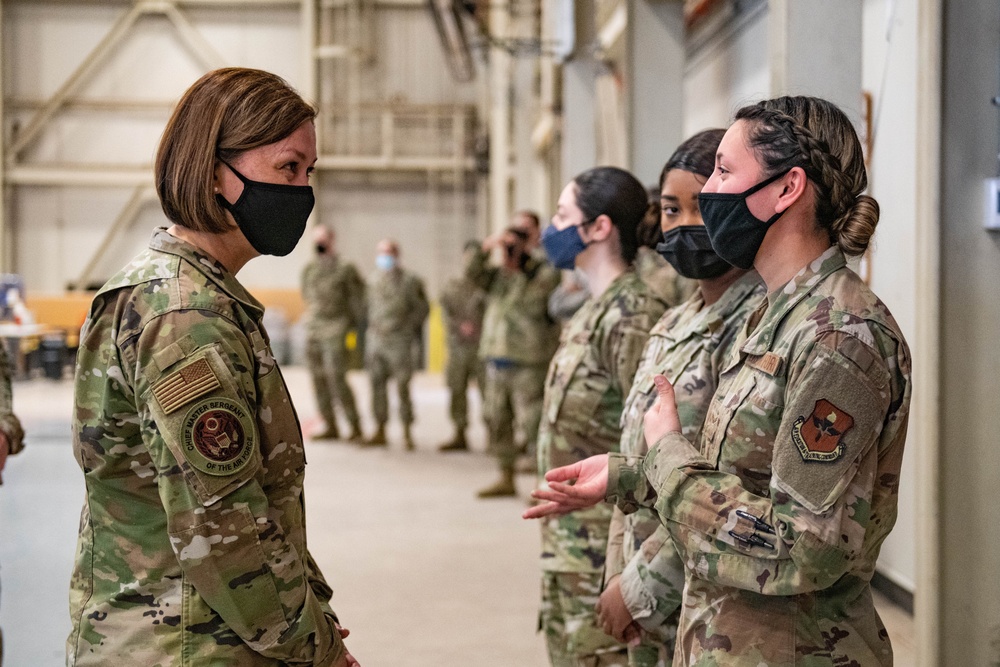 Mission, culture at heart of CMSAF visit to AAFB