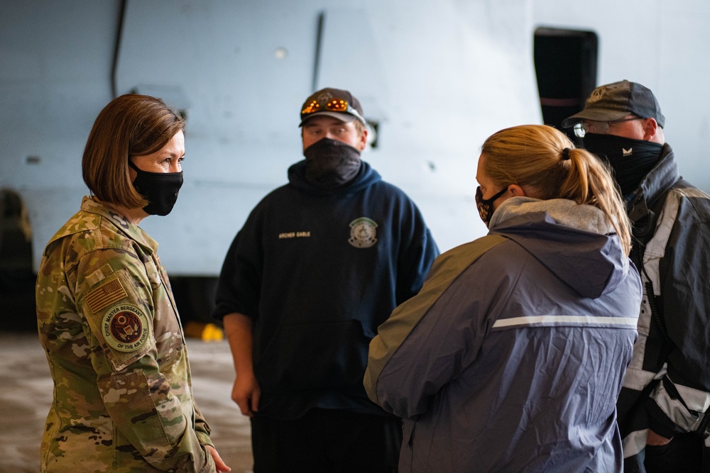 Mission, culture at heart of CMSAF visit to AAFB