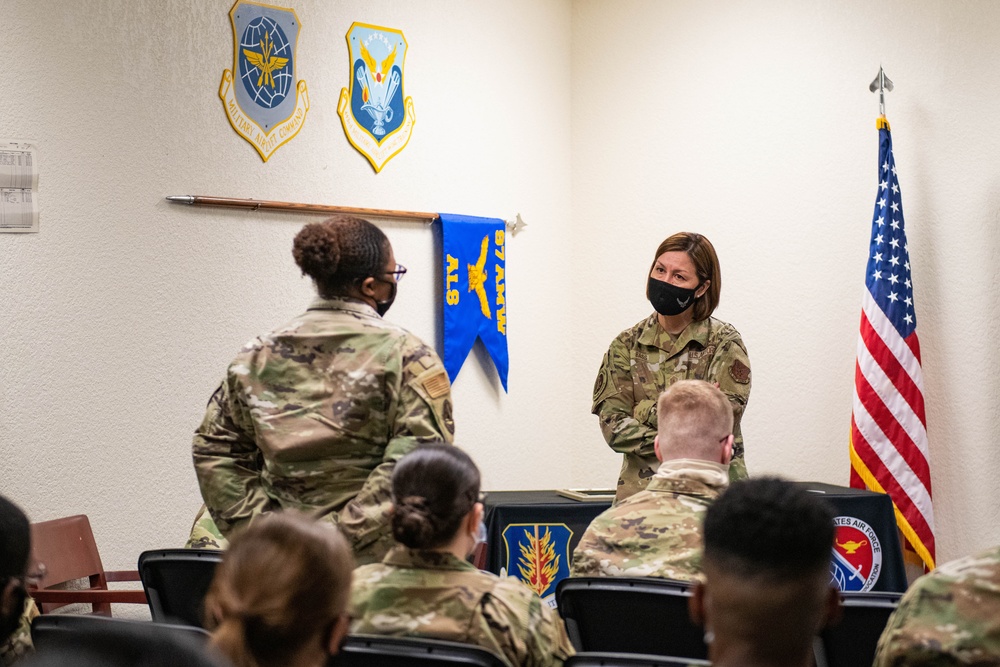 Mission, culture at heart of CMSAF visit to AAFB