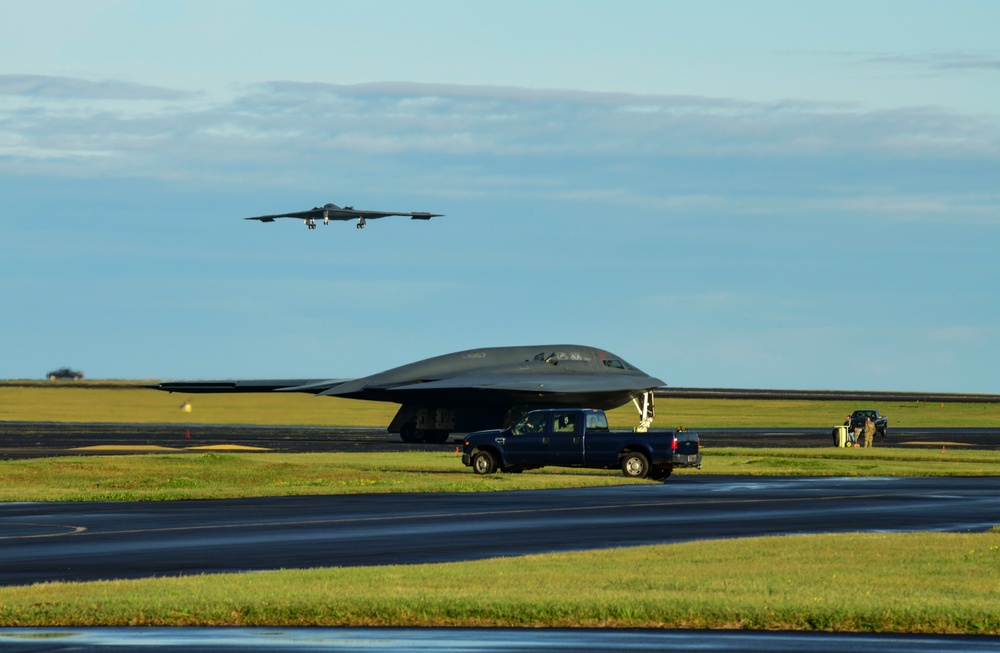 Off They Go: B-2 Spirit teams up with B-1 Lancer in High North