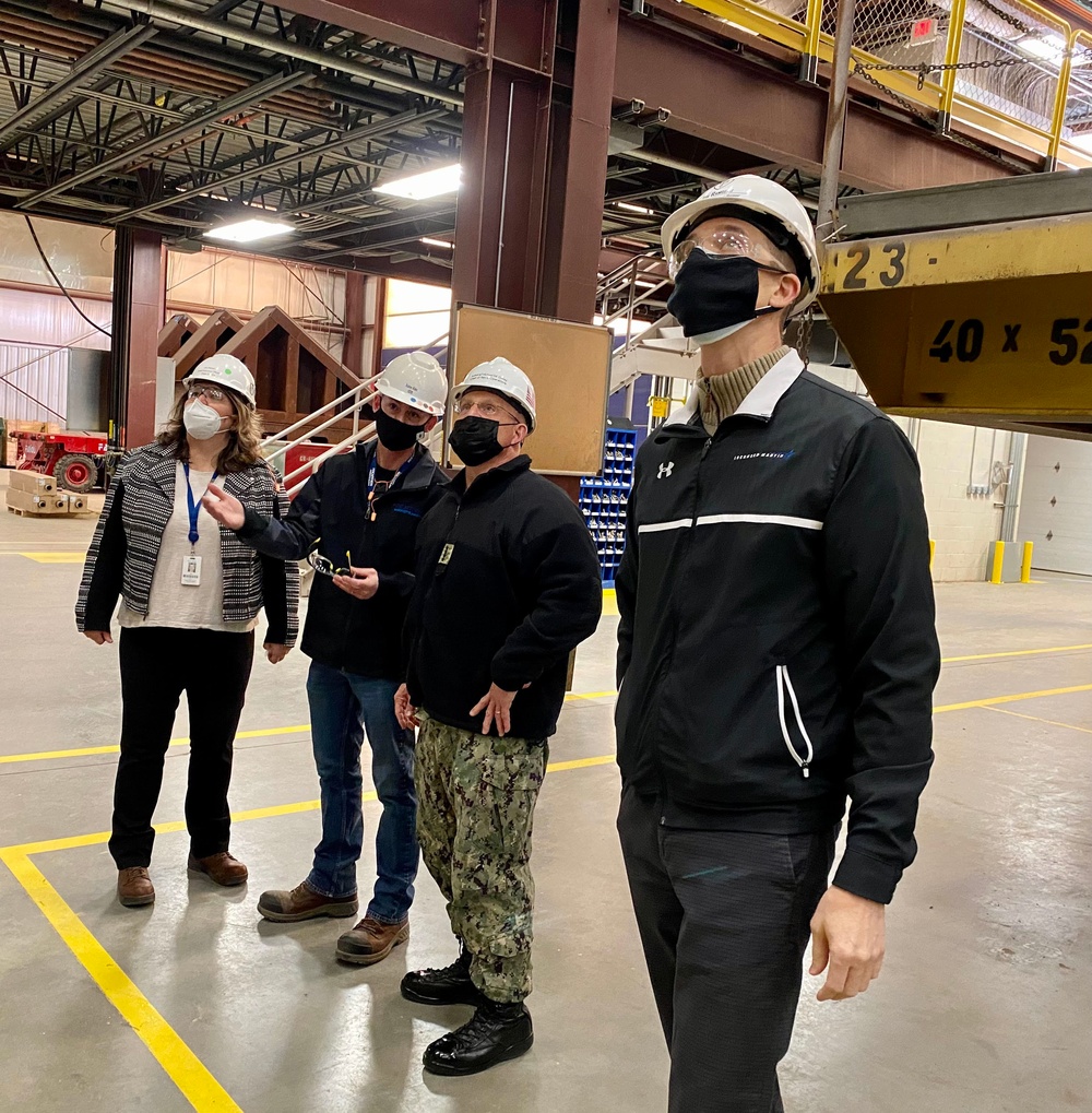 CNO tours Fincantieri Marinettte Marine Shipyard