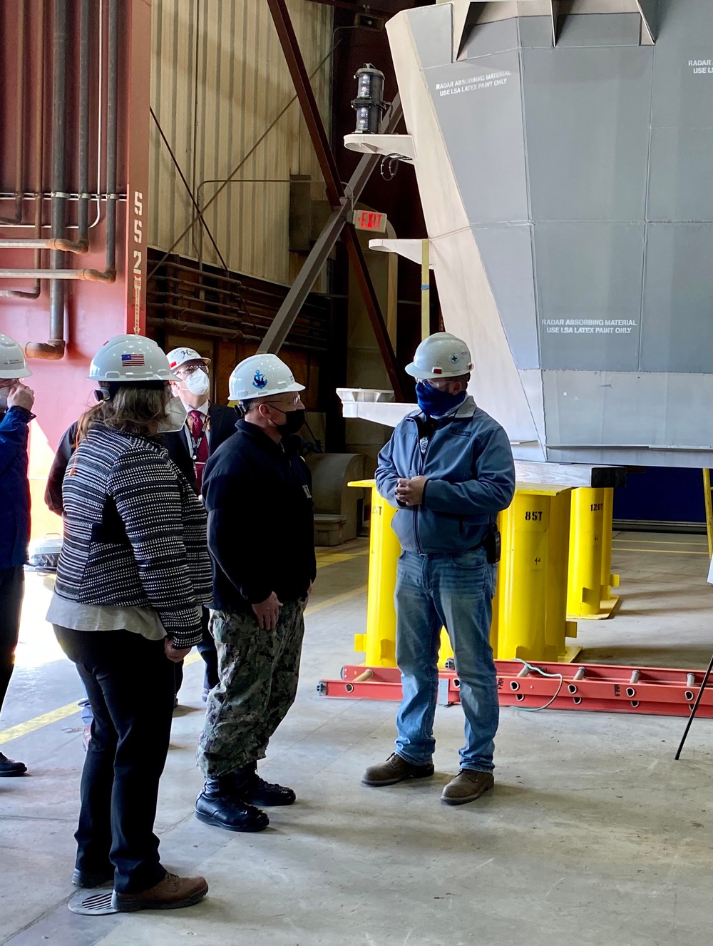 CNO tours Fincantieri Marinettte Marine Shipyard