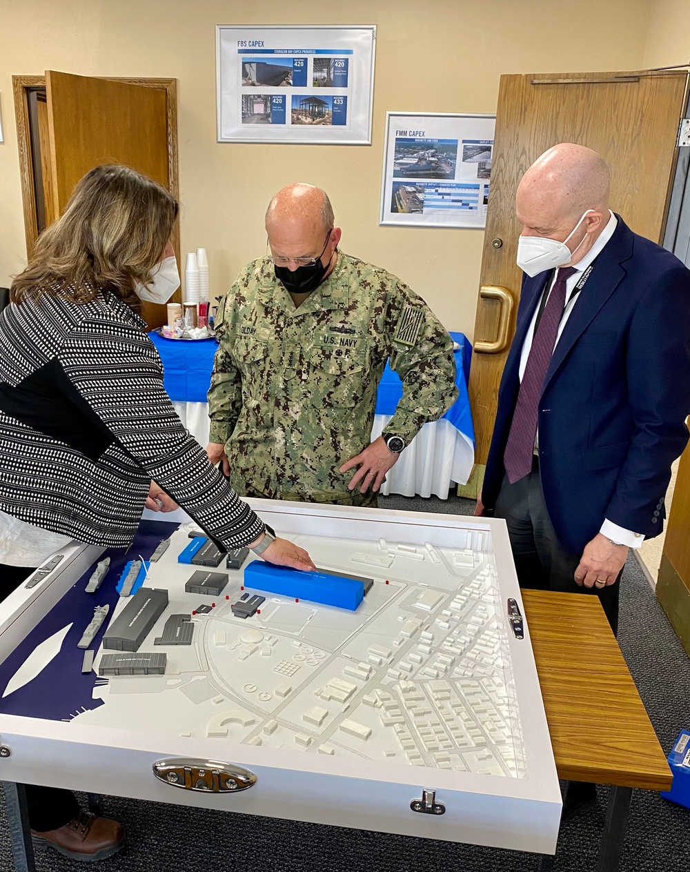 CNO tours Fincantieri Marinettte Marine Shipyard