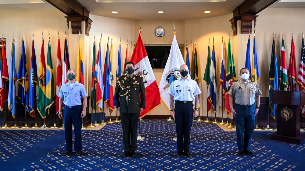 Peruvian Army Brig. Gen. Cristian García Rodríguez, Deputy Defense Visits the IADC