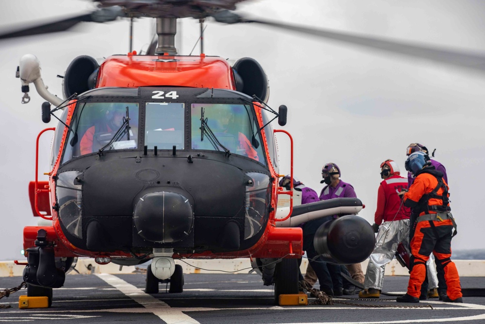 Coast Guard, Navy combine efforts to medevac ill mariner to Bermuda