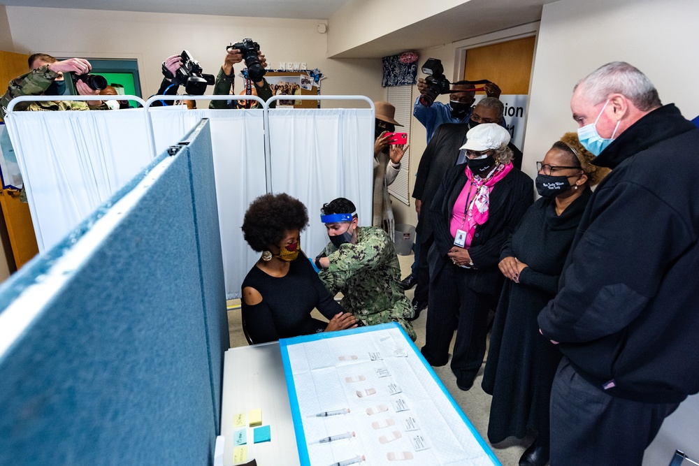 Gov. Phil Murphy Visits Community-Based Vaccination Site