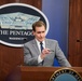 Pentagon Press Secretary John F. Kirby briefs the press