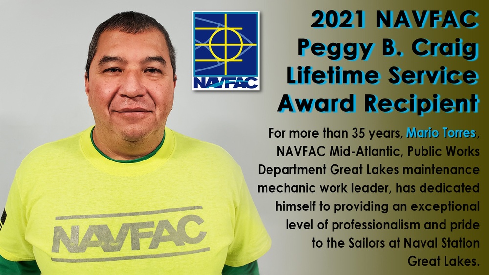 NAVFAC Mid-Atlantic 2021 Peggy B. Craig Lifetime Service Award Recipient Announced