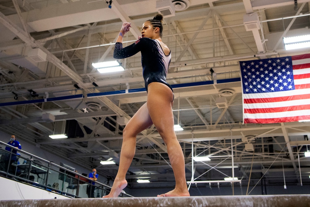 Air Force Academy Women's Gymnastics Team posted a season-high score of 193.900!