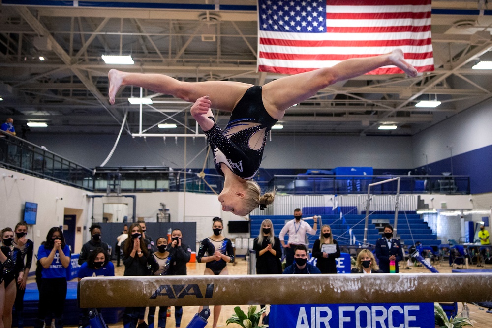 Air Force Academy Women's Gymnastics Team posted a season-high score of 193.900!