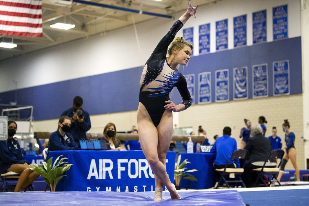 Air Force Academy Women's Gymnastics Team posted a season-high score of 193.900!