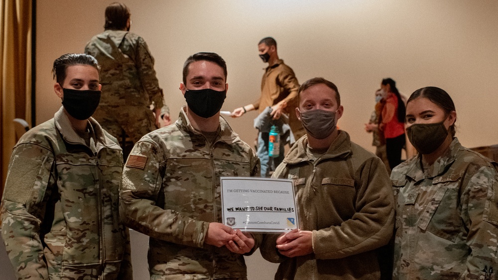 Cannon Airmen and family members receive Moderna COVID-19 vaccine