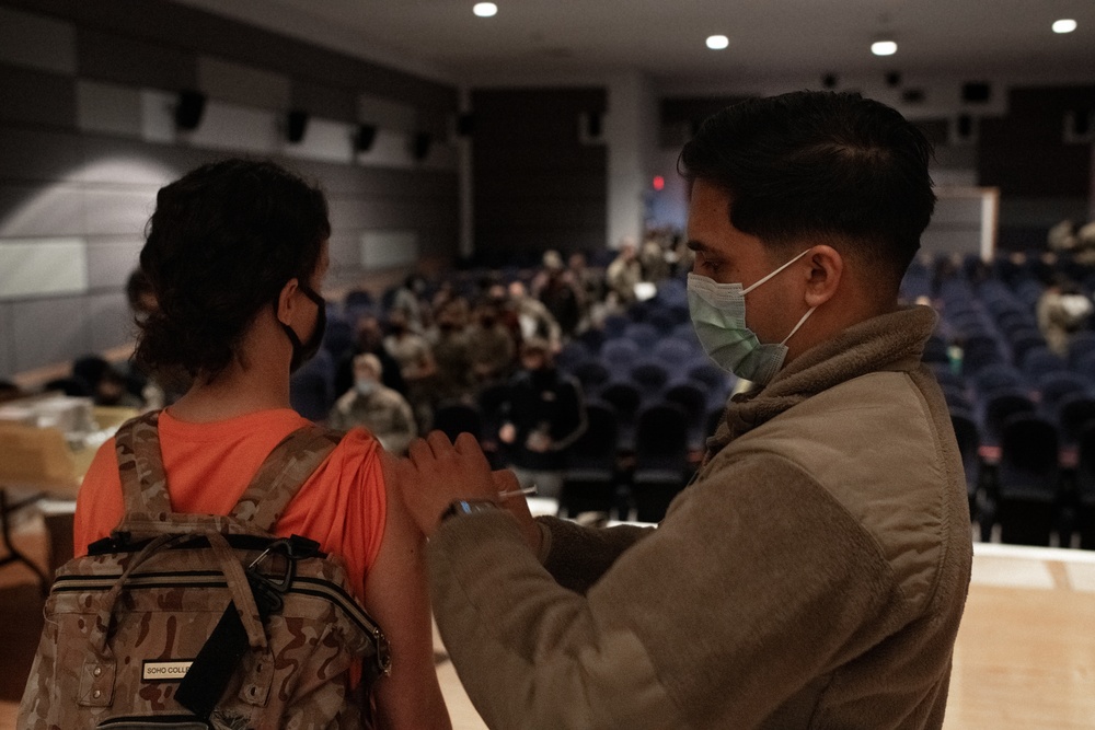 Cannon Airmen and family members receive Moderna COVID-19 vaccine
