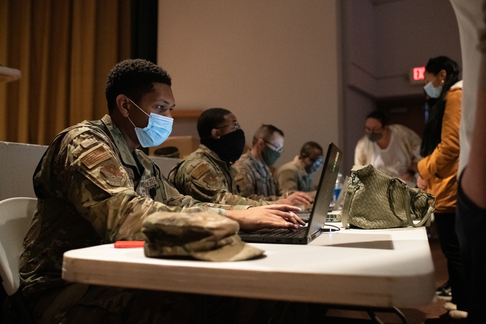 Cannon Airmen and family members receive Moderna COVID-19 vaccine