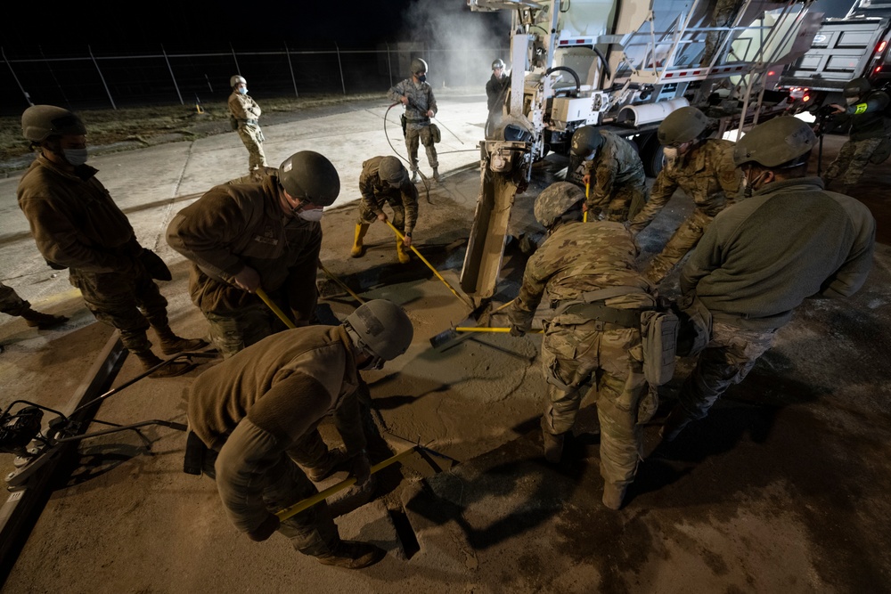 52nd CES conducts rapid runway repair training