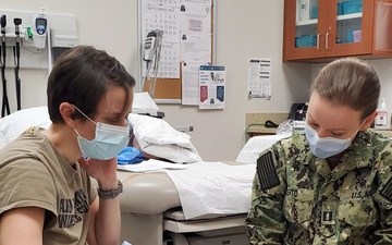 Expanding Compassionate Care for Sexual Assault Survivors: Fort Drum sexual assault healthcare specialist provides training in forensic examinations to Navy doctor