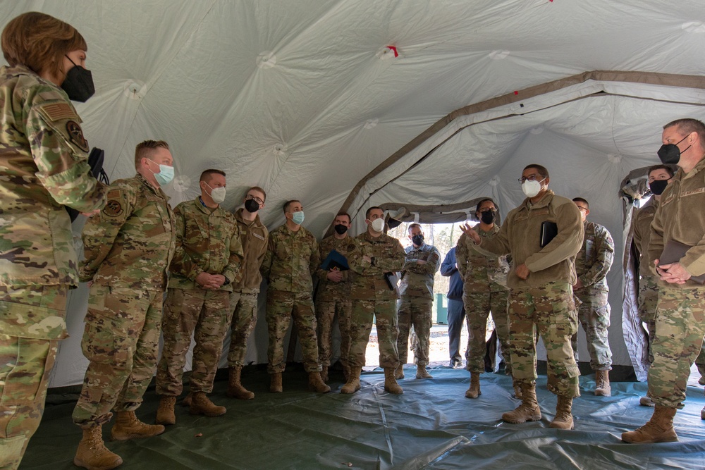 435th AGOW Airmen highlight mission to 3rd AF leadership