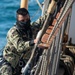 USS Constitution Sailors go underway with USCGS Eagle