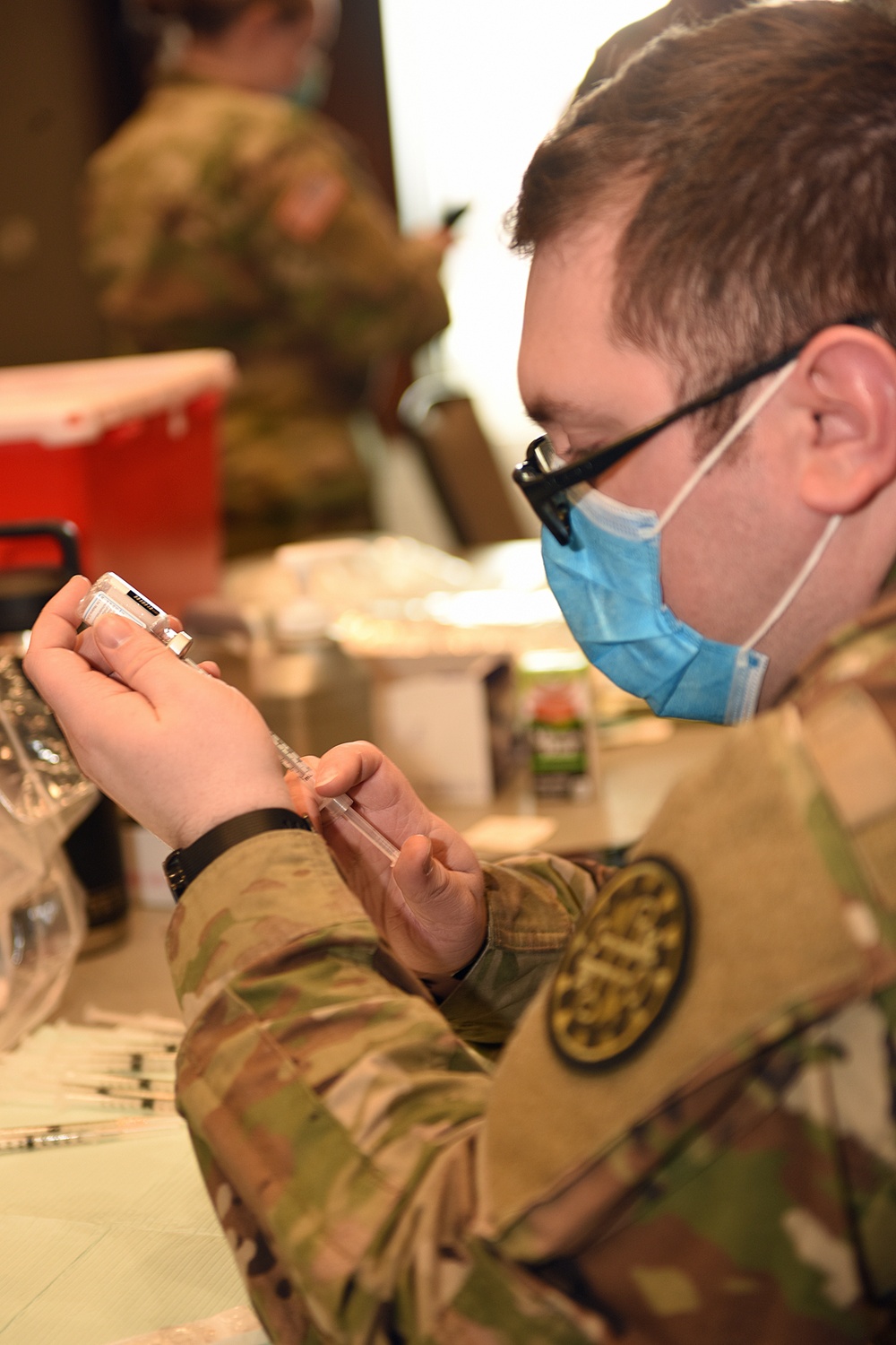 Michigan’s Task Force North Administers the COVID-19 Vaccine to Veterans