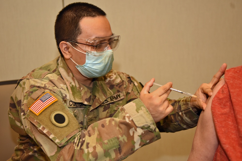 Michigan’s Task Force North Administers the COVID-19 Vaccine to Veterans