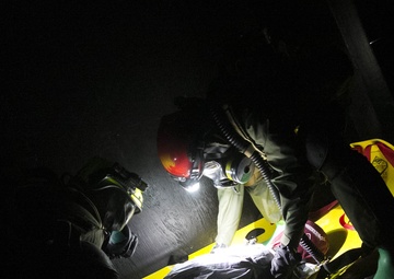 U.S. Marines and Sailors with Chemical Biological Incident Response Force (CBIRF) participate in the final training event during CBIRF Basic Operations Course (CBOC)