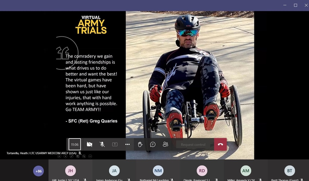 2021 Army Trials closes with virtual ceremony as athletes get ready for Warrior Games
