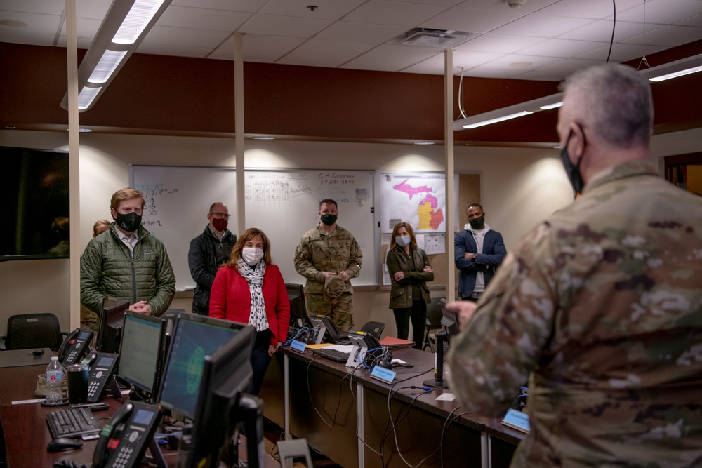 Michigan congressional delegation visits 110th Wing, Battle Creek