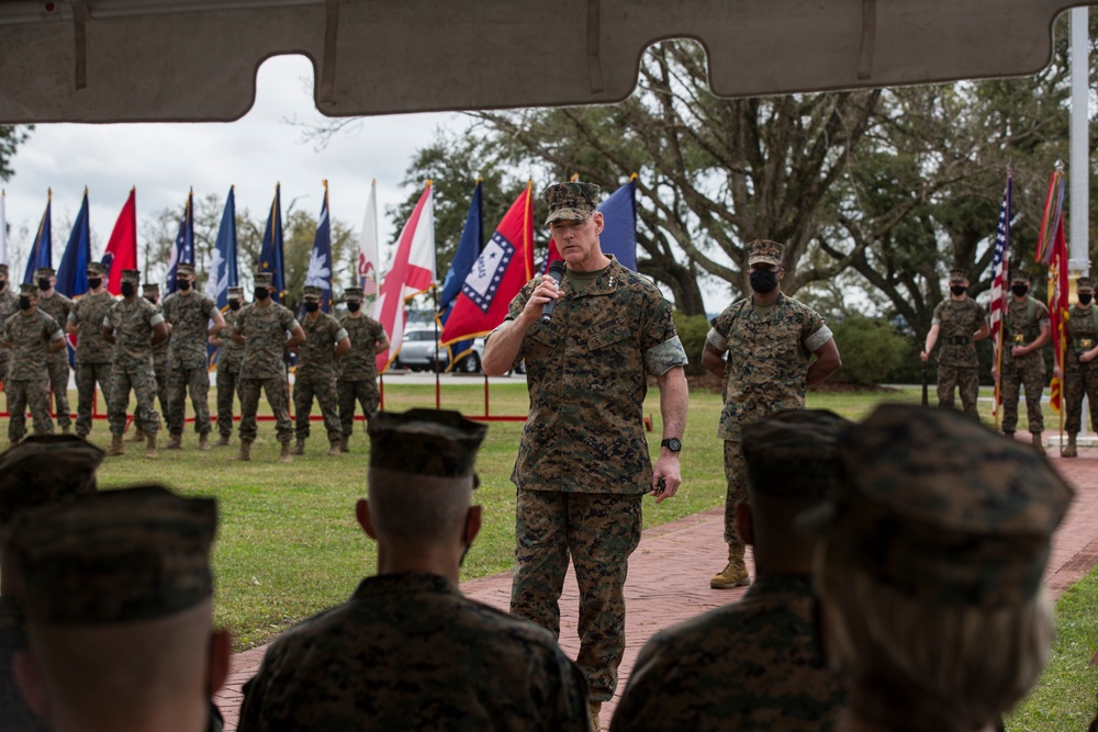 II MEF honors fallen Marines from OIF and OEF with plaque dedication ceremony