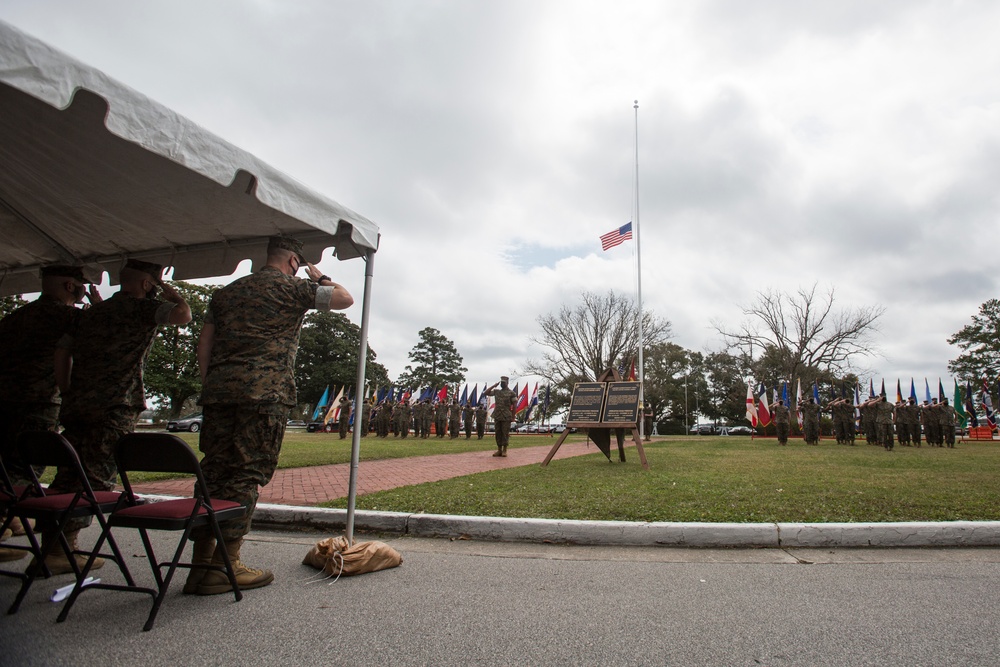 II MEF honors fallen Marines from OIF and OEF with plaque dedication ceremony