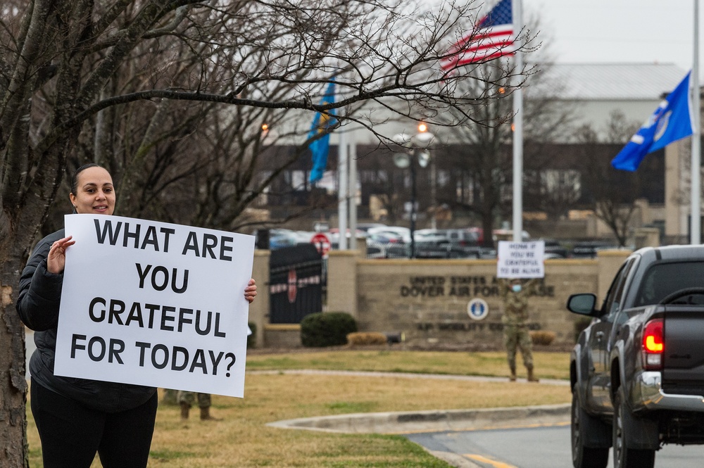 Team Dover spreads positive affirmations