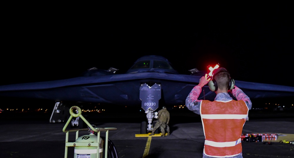 Mission Success: B-2 depart Lajes Field for final BTF Europe integration mission