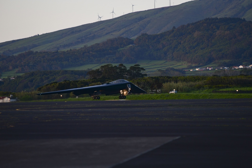 Mission Success: B-2 depart Lajes Field for final BTF Europe integration mission