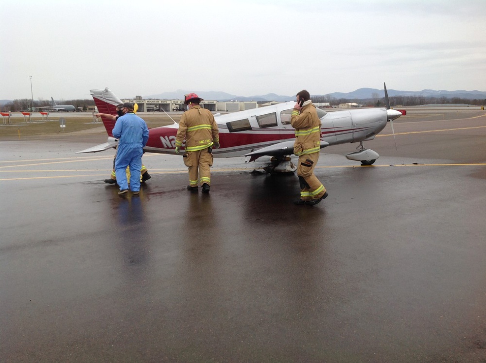 Vermont Air National Guard Responds to Aircraft Fire at Burlington International Airport