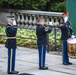 In honor of Medal of Honor Day, Medal of Honor Recipients U.S. Navy Master Chief Special Warfare Operator Edward Byers, Jr. and U.S. Army 1st Lt. Brain Thacker participate in an Army Full Honors Wreath-Laying Ceremony at the Tomb of the Unknown Soldier