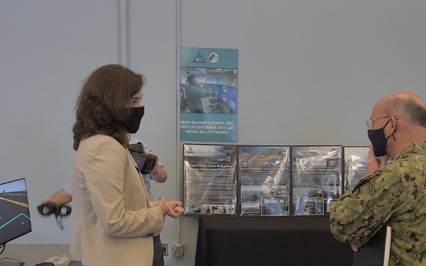 Advancing Flight Deck Training: CNO Views Demo of ONR Global TechSolutions System at NAWCTSD