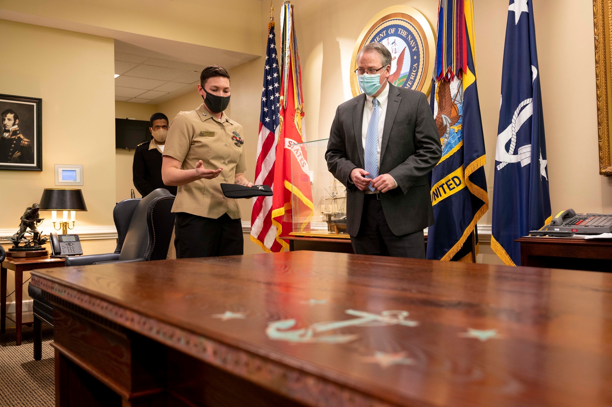 DVIDS Images SECNAV Office Desk Presentation Image 5 of 7