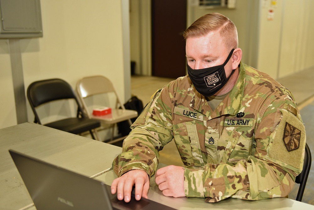 Michigan’s Task Force North Administers the COVID-19 Vaccine at Selfridge Air National Guard Base