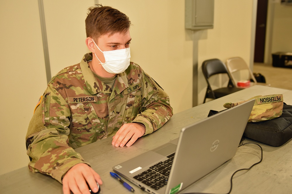 Michigan’s Task Force North Administers the COVID-19 Vaccine at Selfridge Air National Guard Base