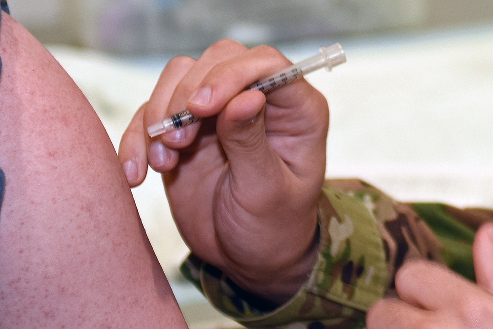 Michigan’s Task Force North Administers the COVID-19 Vaccine at Selfridge Air National Guard Base