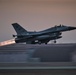 Wolf Pack F-16s take off at dawn