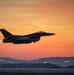 Wolf Pack F-16s take off at dawn