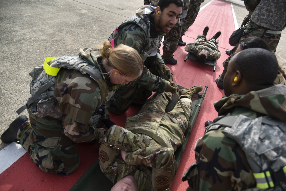 Airmen, Soldiers participate in routine medevac training