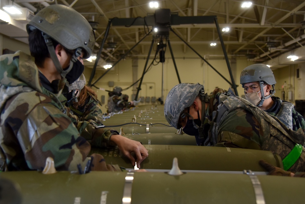 Ammo technicians build inventory during routine training event