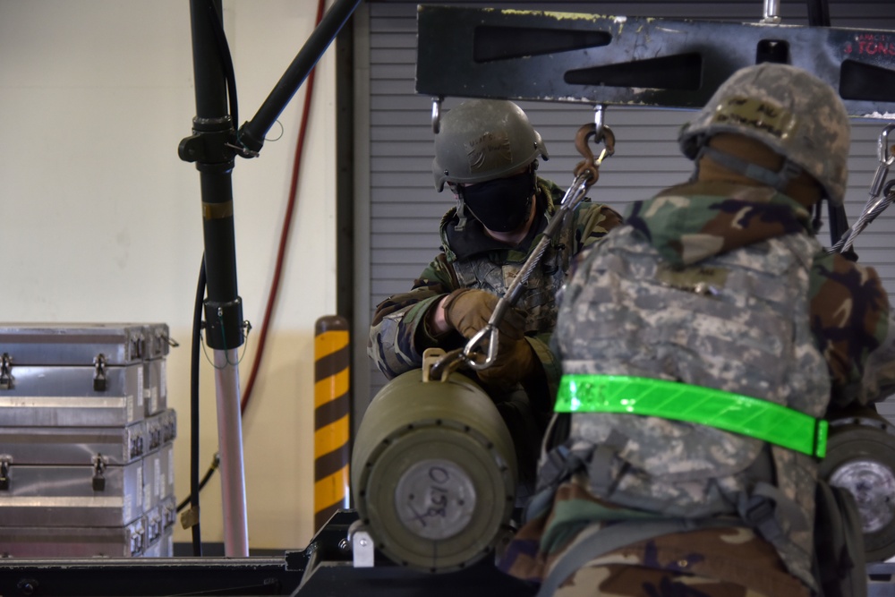 Ammo technicians build inventory during routine training event