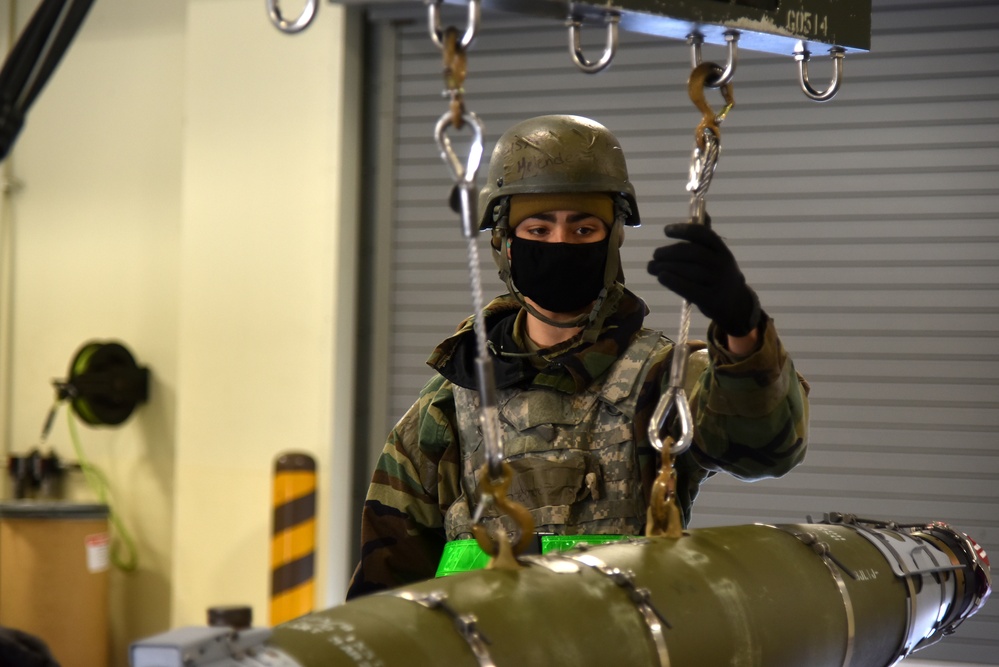 Ammo technicians build inventory during routine training event